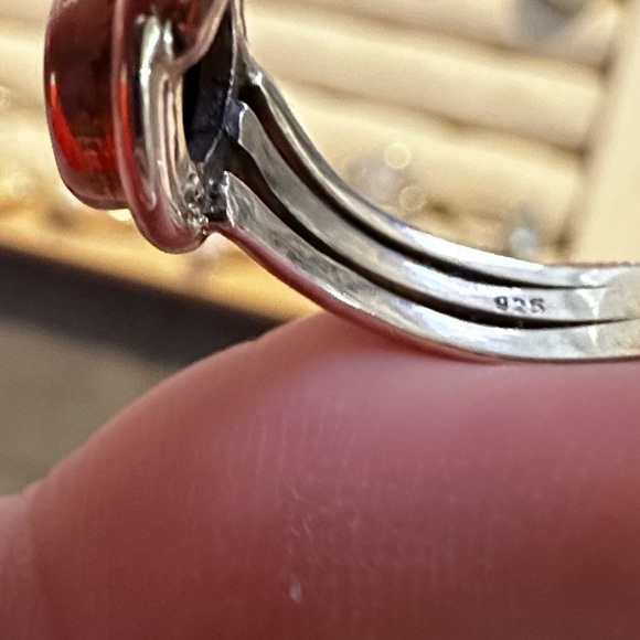 Yellow Tourmaline Sterling Silver Ring - Picture 6 of 7